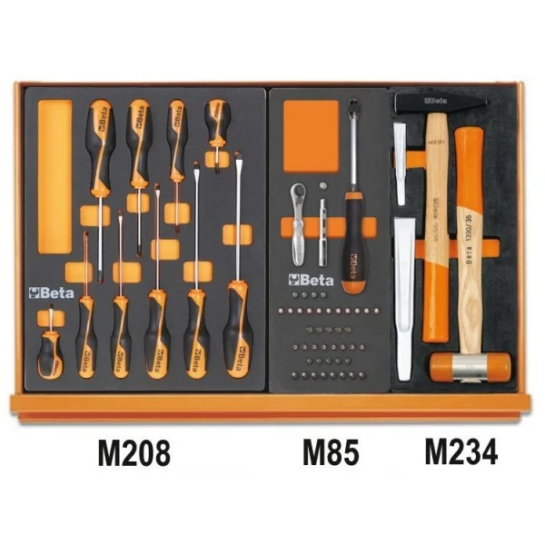 Beta 5904vg/2m assortimento utensili per autoriparazione in termoformati 170 pz. 059041198 - dettaglio 4