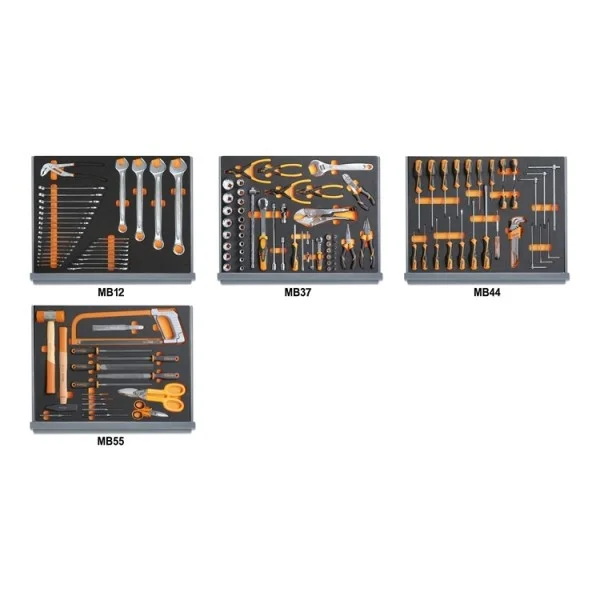 Beta 5935vi/2mb assortimento utesili manutenzione industriale in termoformati 133 pz. 059351316 - dettaglio 1