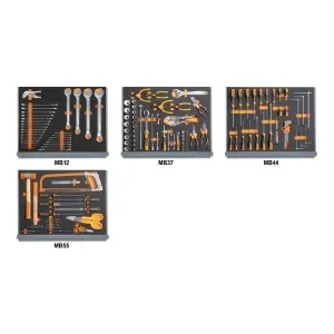 Beta 5935vi/2mb assortimento utesili manutenzione industriale in termoformati 133 pz. 059351316 - dettaglio 1