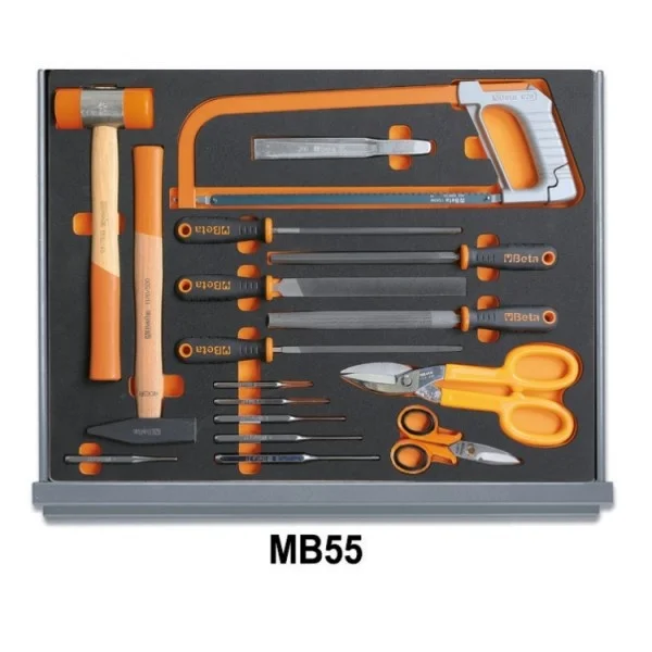 Beta 5935vi/2mb assortimento utesili manutenzione industriale in termoformati 133 pz. 059351316 - dettaglio 5