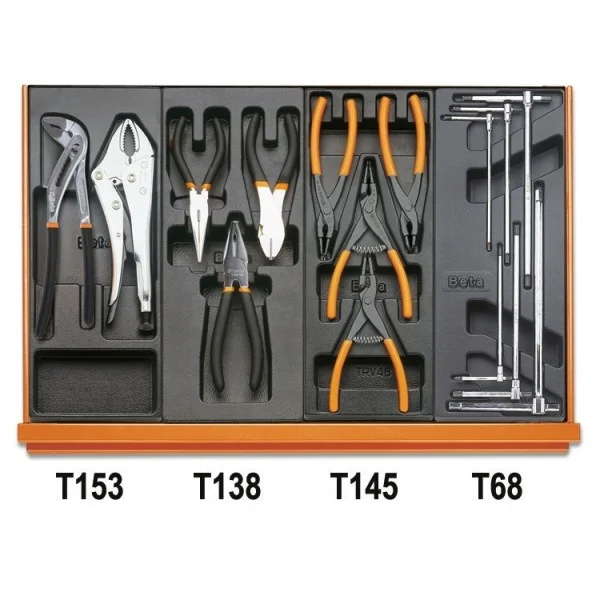 Beta 5904vi/2t assortimento utesili manutenzione industriale in termoformati 153 pz. 059041164 - dettaglio 5