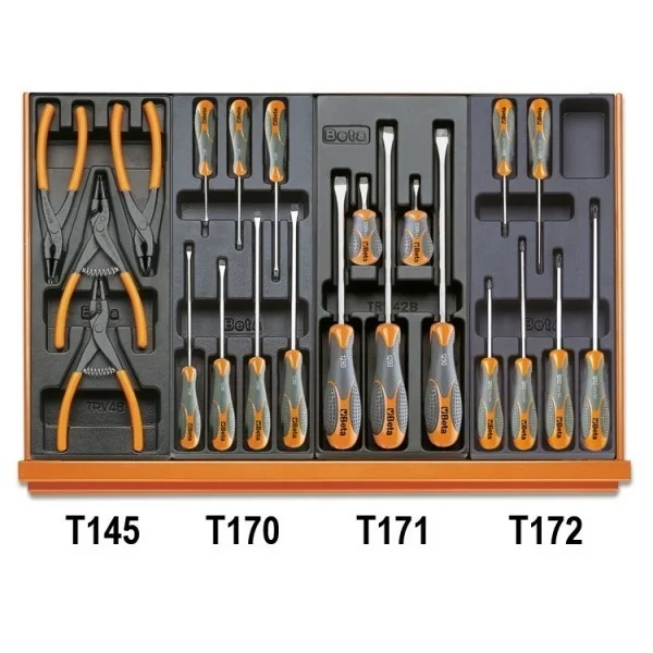 Beta 5908vu/2t assortimento utensili universali in termoformati rigidi 161 pz. 059081136 - dettaglio 5
