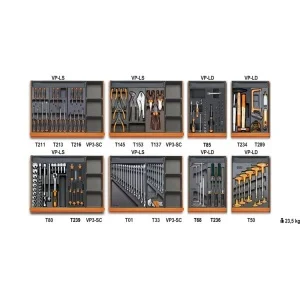 Beta 5938u/2t assortimento utensili universali in termoformati rigidi 210 pz. 059381062 - dettaglio 1