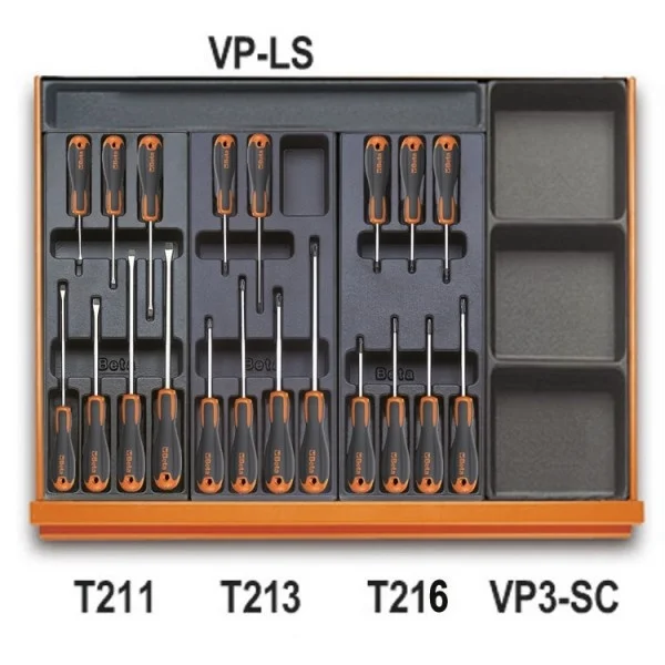 Beta 5938u/2t assortimento utensili universali in termoformati rigidi 210 pz. 059381062 - dettaglio 2