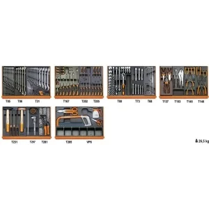 Beta 5904vi/3t assortimento utensili manutenzione industriale in termoformati 142 pz. 059041168 - dettaglio 1