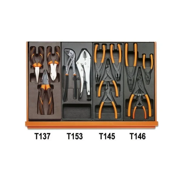 Beta 5904vi/3t assortimento utensili manutenzione industriale in termoformati 142 pz. 059041168 - dettaglio 5