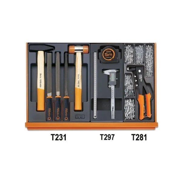 Beta 5904vi/3t assortimento utensili manutenzione industriale in termoformati 142 pz. 059041168 - dettaglio 6