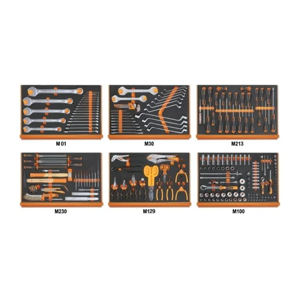 Beta 5988u6/m assortimento utensili universali in termoformati morbidi 214 pz. 059881430 - dettaglio 1