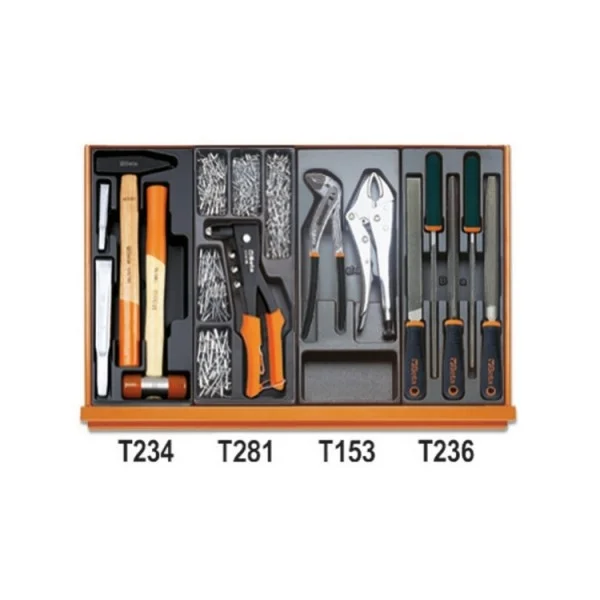 Beta 5908vi/2t assortimento utensili manutenzione industriale in termoformati 232 pz. 059081105 - dettaglio 5