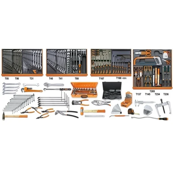 Beta 5910vi/3t assortimento utensili manutenzione industriale in termoformati 261 pz. 059101063 - dettaglio 1