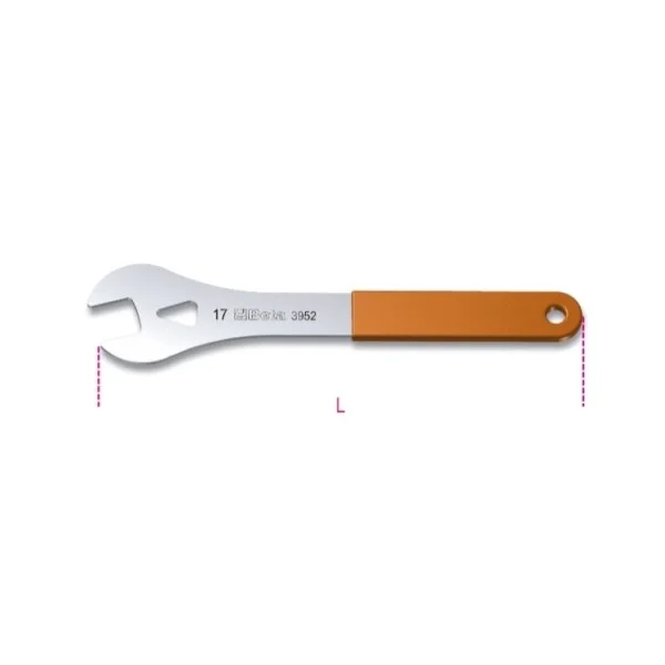 Beta 3952 chiave conica semplice cromata 3952 - dettaglio 2