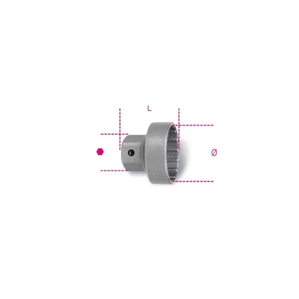 Beta 3973/2 chiave a bussola per movimento centrale 1/2" 039730020 - dettaglio 2