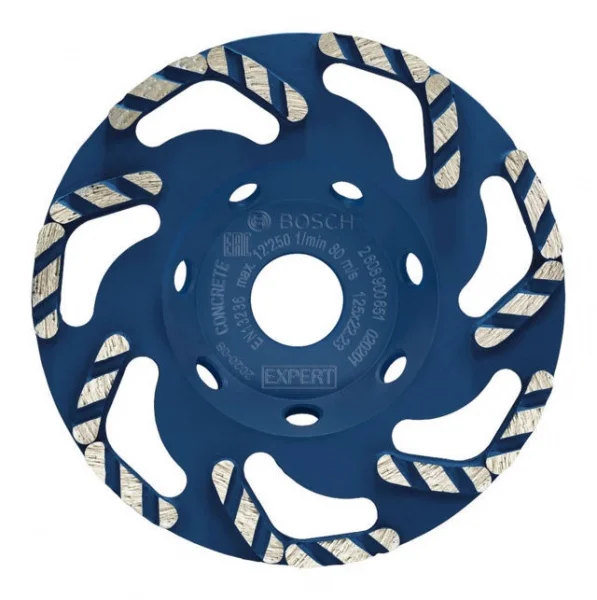 Bosch concrete high speed mola a tazza diamantata expert 125 mm 2608900651 - dettaglio 1
