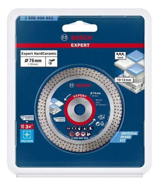 Bosch hardceramic disco diamantato expert minismerigliatrici 76 mm 2608900652 - dettaglio 2