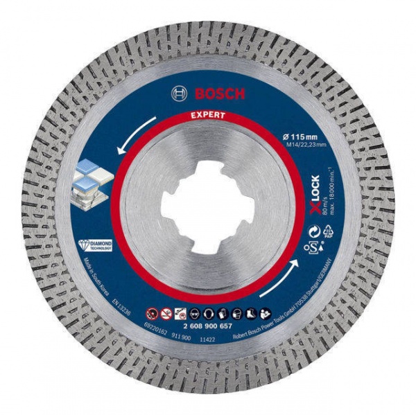 Bosch hardceramic disco diamantato expert x-lock 2608900656 - dettaglio 2