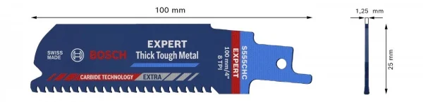 Bosch thick tough metal lama per seghe universale expert s 555 chc - dettaglio 3