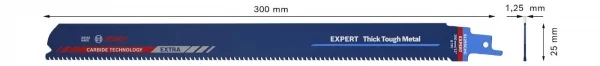 Bosch Thick Tough Metal Lama per seghe universale Expert - S 1255 CHC