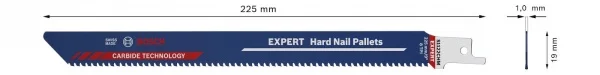 Bosch hard nail pallets lama per seghe universale expert 2608900387 - dettaglio 2