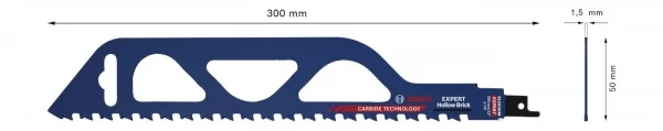 Bosch hollow brick lama per seghe universale expert s 1243 hm - dettaglio 3