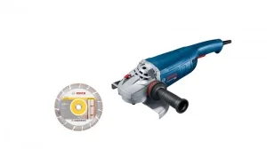 Bosch gws 22-230 j smerigliatrice angolare 2200 w con disco diamantato 06018c1301 - dettaglio 1