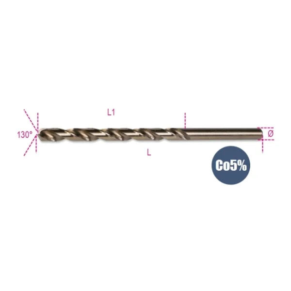 Beta 415l punta lungha hss-co 5% rettificata 415l - dettaglio 2