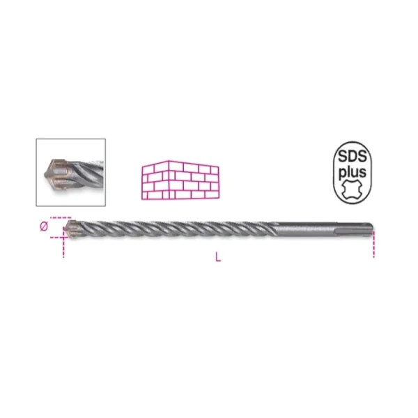 Beta 419t punte per muro 4 eliche e 4 taglienti sds plus 419t - dettaglio 3