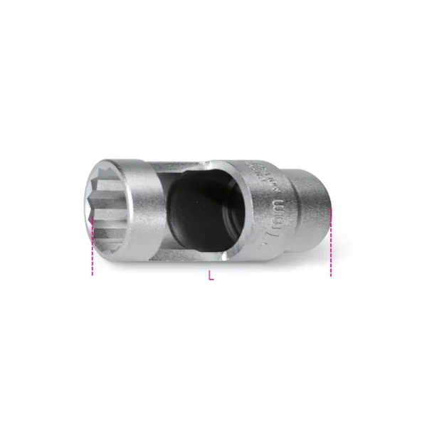 Beta 960t/b bussola poligonale aperta 1/2" per iniettori 009600033 - dettaglio 2