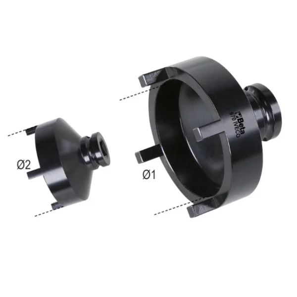 Beta 970iveco chiave a bussola per dadi mozzo iveco daily 009700011 - dettaglio 4
