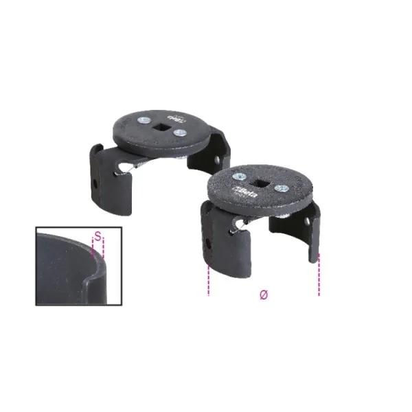 Beta 1493x chiave 3/8" autoserranti per filtri olio sinistrorse 1493x - dettaglio 3