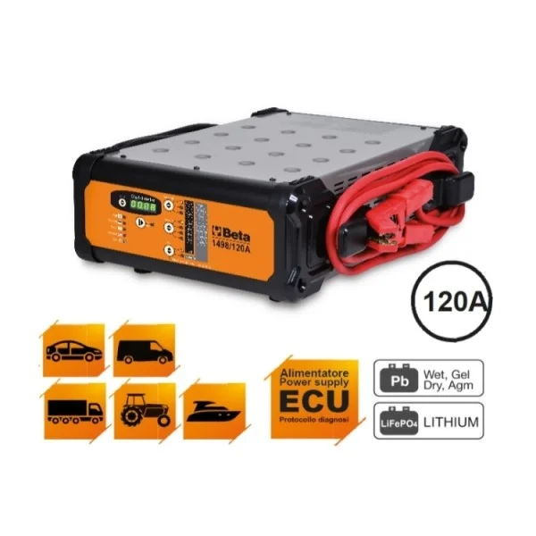 Beta 1498/120a caricabatterie elettronico 12 v multifunzione 014980142 - dettaglio 4