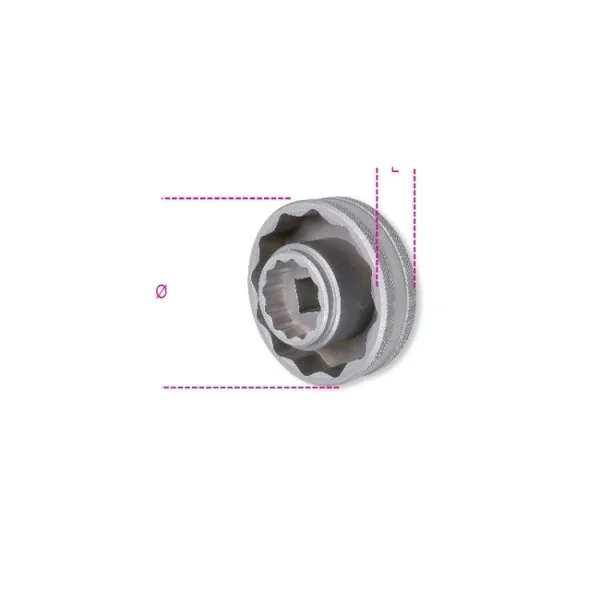 Beta 3075mv bussola poligonale 1/2" per dadi mozzo ruota mv agusta 030750156 - dettaglio 2