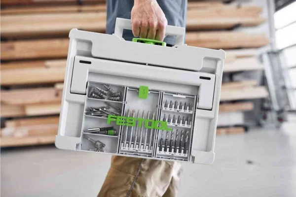 Festool bks sys3 100mm ce cassetta con assortimento di inserti centrotec 6 pz. 577399 - dettaglio 4