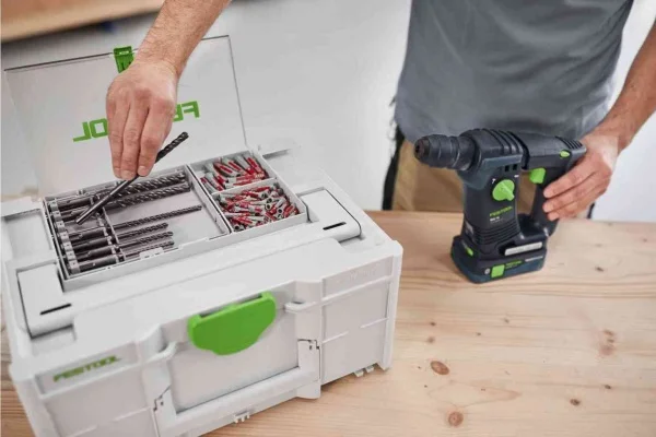Festool bks sys3 d5-12 sds cassetta con punte per muro sds-plus 7 pz. 577398 - dettaglio 2