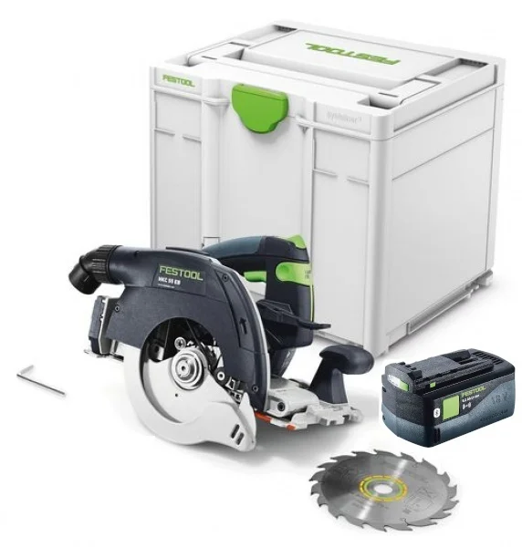 Festool HKC 55 EB-Basic-5,0 Sega circolare a cappa oscillante 18 V a batteria - 577034