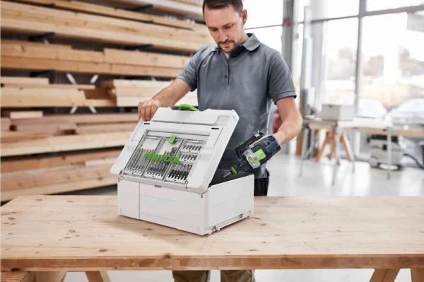 Festool sys3 df m 187 valigetta systainer con coperchio trasparente 577347 - dettaglio 6