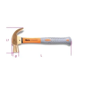 Beta 1375ba/pl 680 martello penna sferica a granchio antiscintilla 013750800 - dettaglio 1