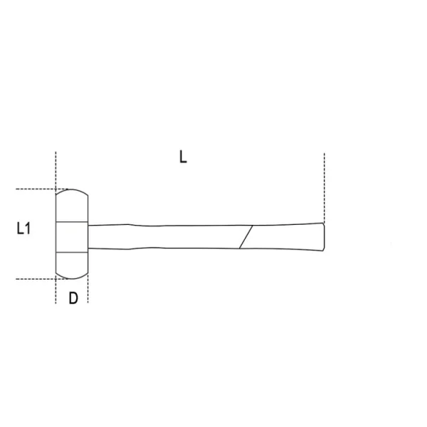 Beta 1390hs 35 mazzuola con battenti in plastica 35 mm 013904035 - dettaglio 3
