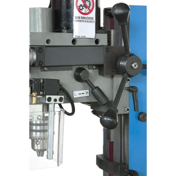 Fervi t058 trapano fresa da banco 550 w ad ingranaggi - dettaglio 2