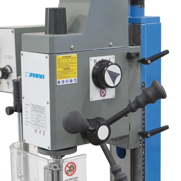 Fervi t059/16v trapano fresa da banco 500 w ad ingranaggi - dettaglio 3