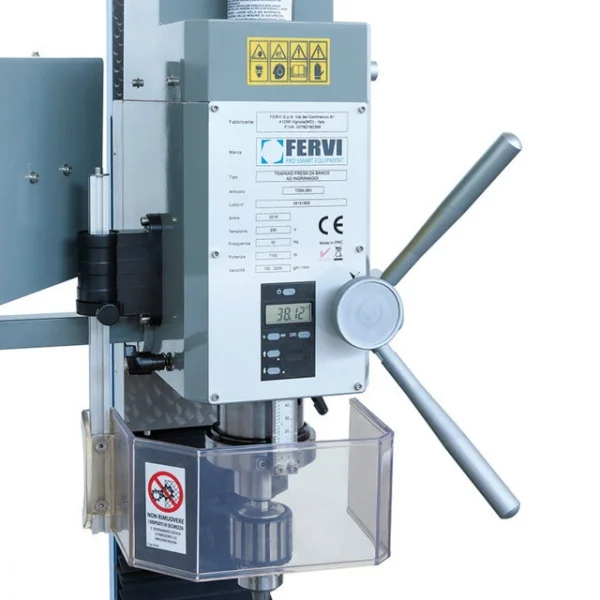 Fervi t059/28v trapano fresa da banco 1100 w ad ingranaggi - dettaglio 4