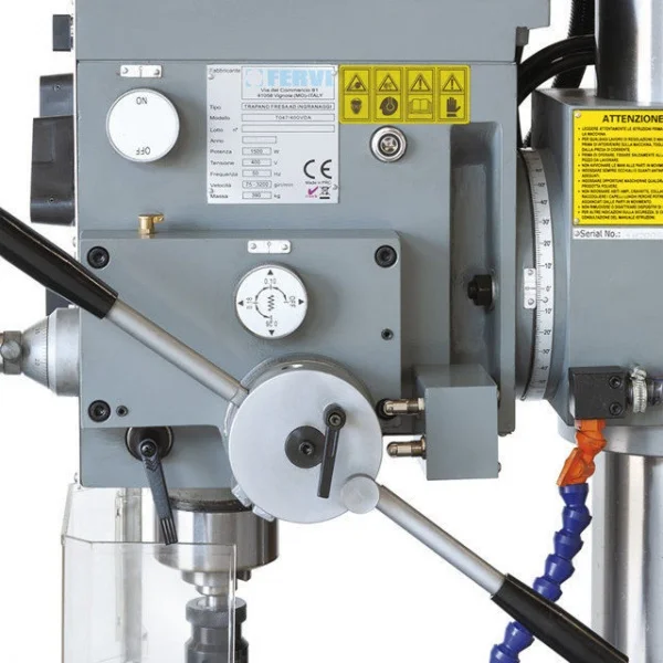 Fervi t047/400vda trapano fresa da banco 400 v con discesa automatica - dettaglio 4