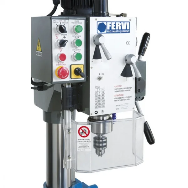 Fervi t066 trapano da banco con discesa automatica 400 v - dettaglio 3
