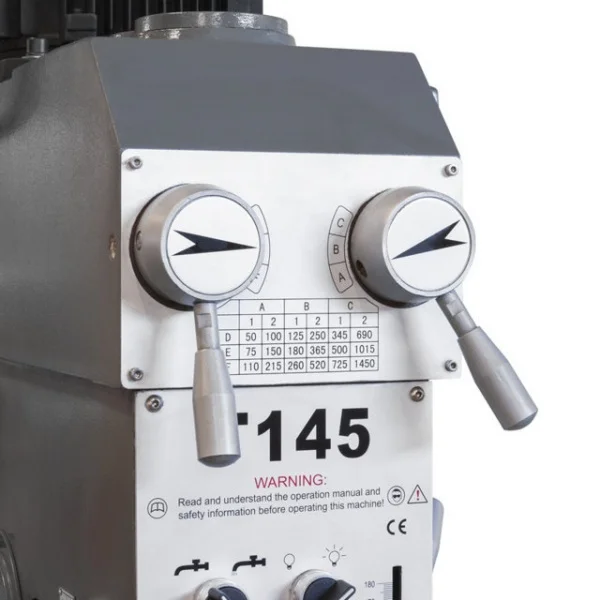 Fervi t145 trapano ad ingranaggi con discesa automatica 400 v - dettaglio 3