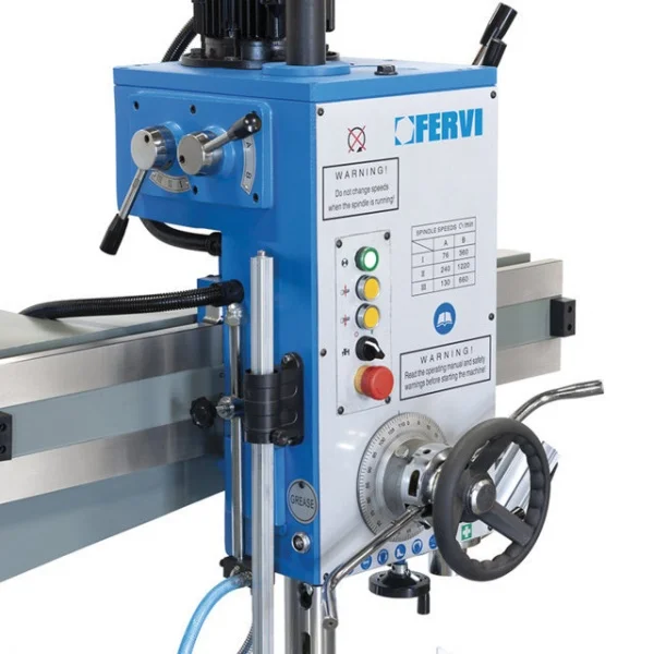 Fervi tr01/180 trapano radiale con discesa automatica a colonna 180 mm - dettaglio 3