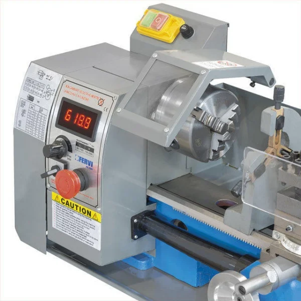 Fervi 0506 tornio parallelo 210 mm con avanzamento automatico - dettaglio 2