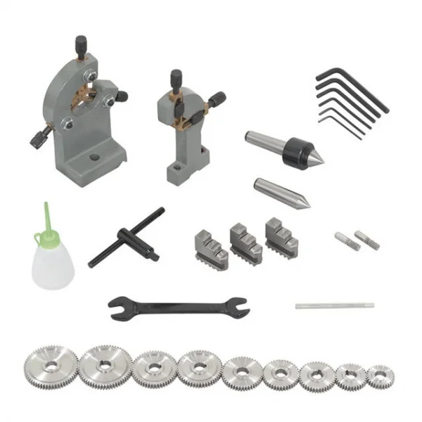 Fervi 0506 tornio parallelo 210 mm con avanzamento automatico - dettaglio 6