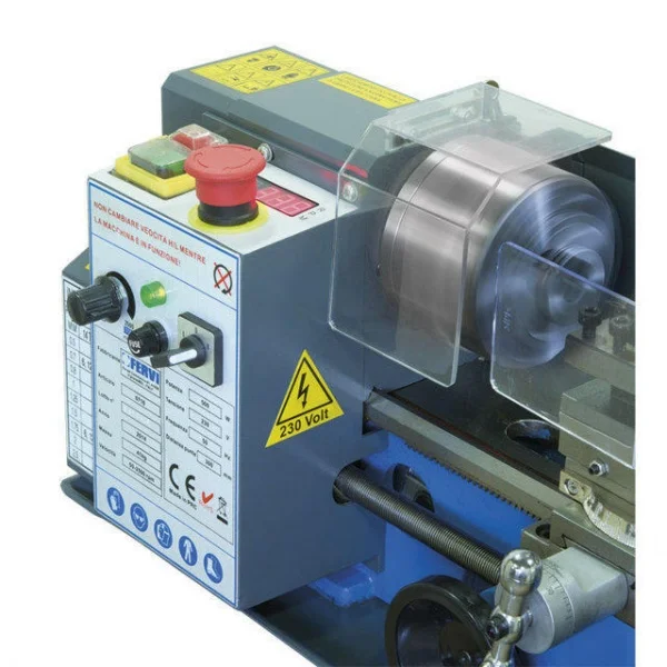 Fervi 0716 tornio parallelo da banco 170 mm con avanzamento automatico - dettaglio 3