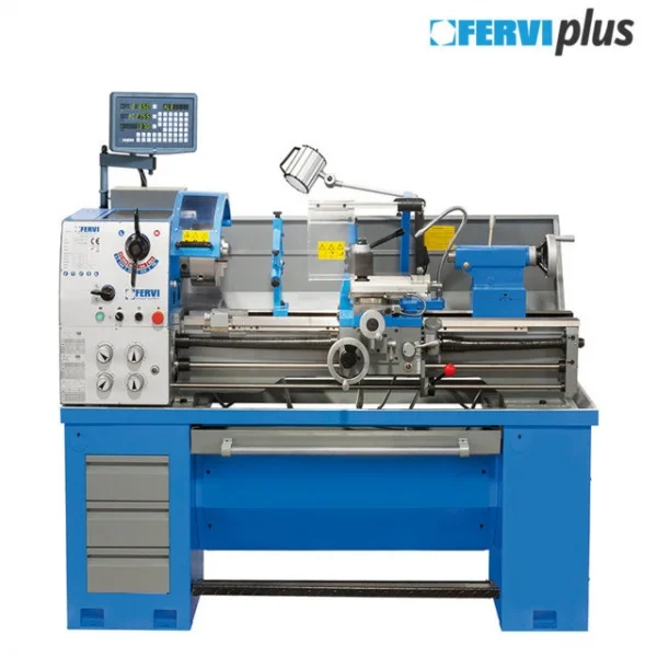 Fervi t069/400v3a tornio parallelo ad ingranaggi 400 v con visualizzatore - dettaglio 1