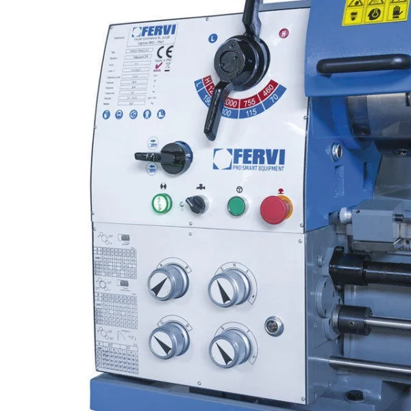 Fervi t069/400vi3a tornio parallelo ad ingranaggi 400 v con inverter e visualizzatore - dettaglio 6