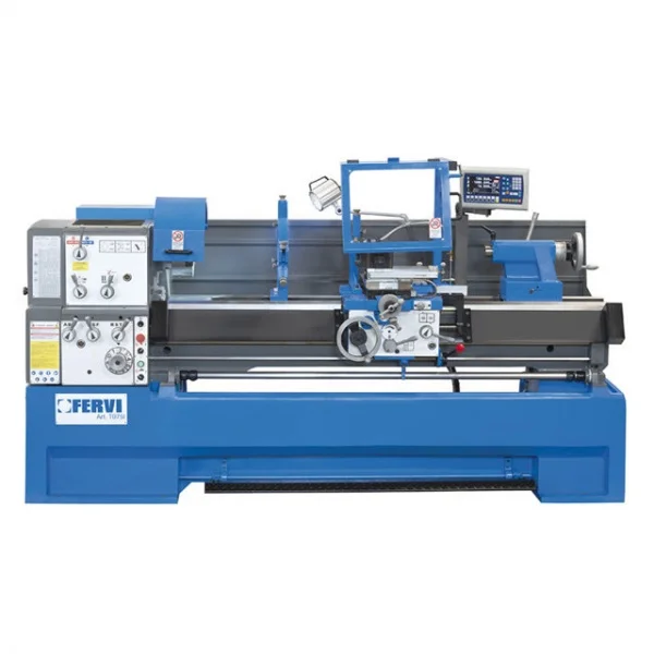 Fervi t075i tornio parallelo professionale 400 v con inverter e visualizzatore - dettaglio 1